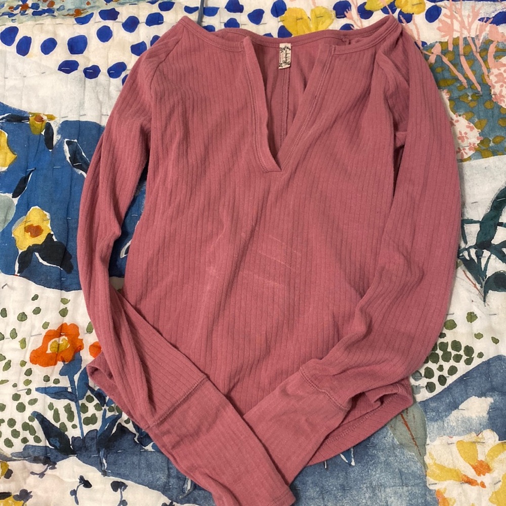 free people fuchsia long sleeve